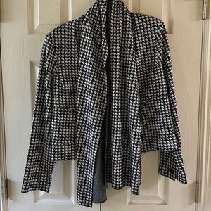 Cabi NWOT Houndstooth Drape Frint Blazer #3904 size large